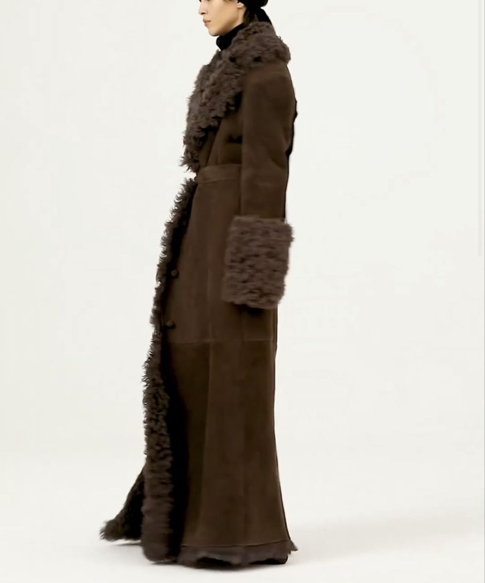 Cappotti: Long Suede Shearling belted Coat – Nuovo (secondo la descrizione) da Genève venduto da val_rp9x 8