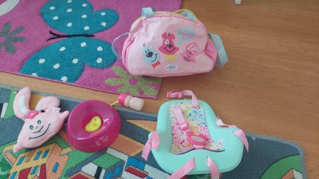 Baby Born Zubehör Set, Wickeltasche, Sitz