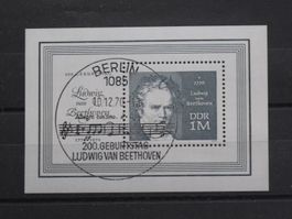 DDR 1970 Ludwig v. Beethoven  Bl 32 gest