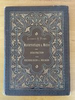 Buch Mustervorlagen für Handvergoldung Ludwig Horn 1885