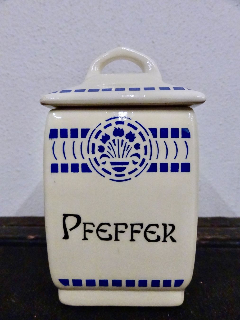 Contenitori & Simili: Vintage Vorratsdose PFEFFER Dose Vorratsbehälter Keramik – Nuovo (secondo la descrizione) da Kerzers venduto da zimmergruen