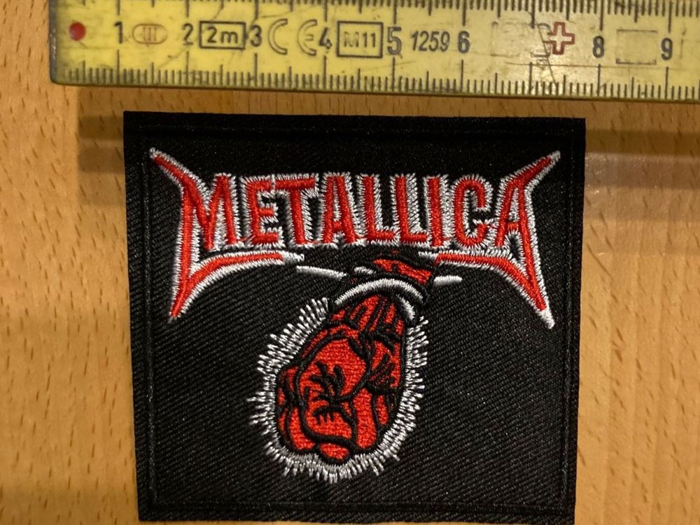 Metallica One Metallica 'And Justice For All' Gewebter Aufnäher – Offiziell, Neu Mit Etikett, Bunt & Detailreich Thrash Metal Patch