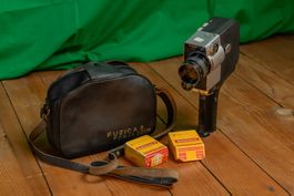 Fujica 8 Zoom Deluxe  Filmkamera 1963 mit Bereitschafttasche