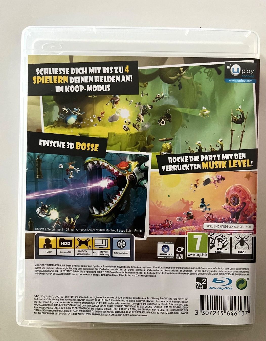Spiele: Ps3 Rayman Legends – Gebraucht aus horn von amazona01 1