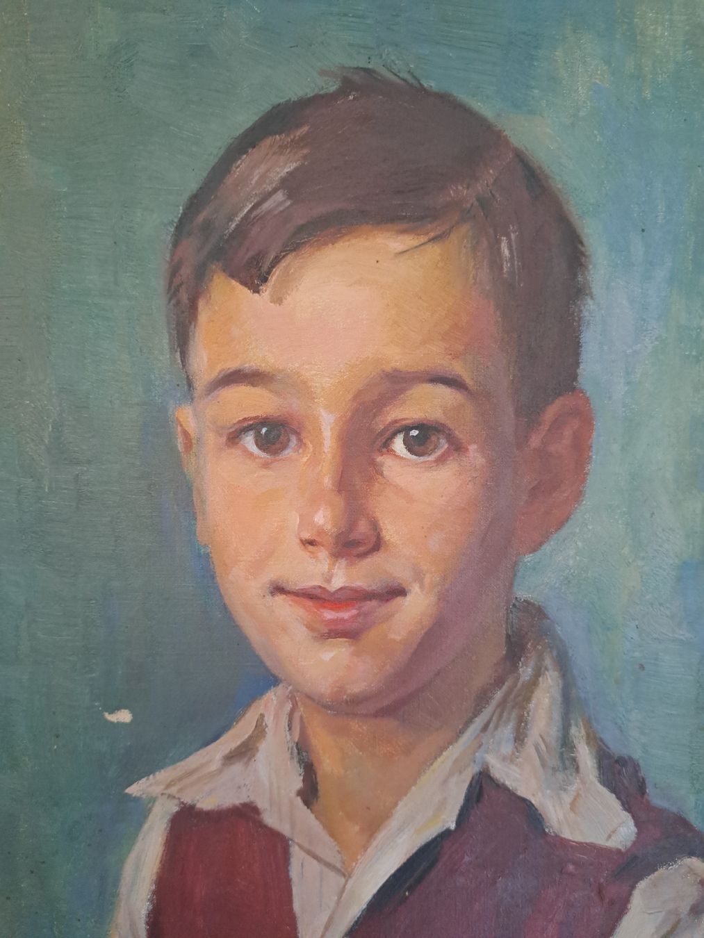 Dipinti: Ölbild Knabe E. Scheller 1935 – Usato da bad zurzach venduto da jue_5xhl 1