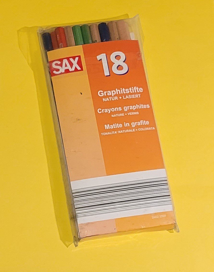 Bleistifte, Farbstifte & Kreide: 18 x Graphitstifte von SAX – Neu (gemäss Beschreibung) aus Zürich von Avd 7