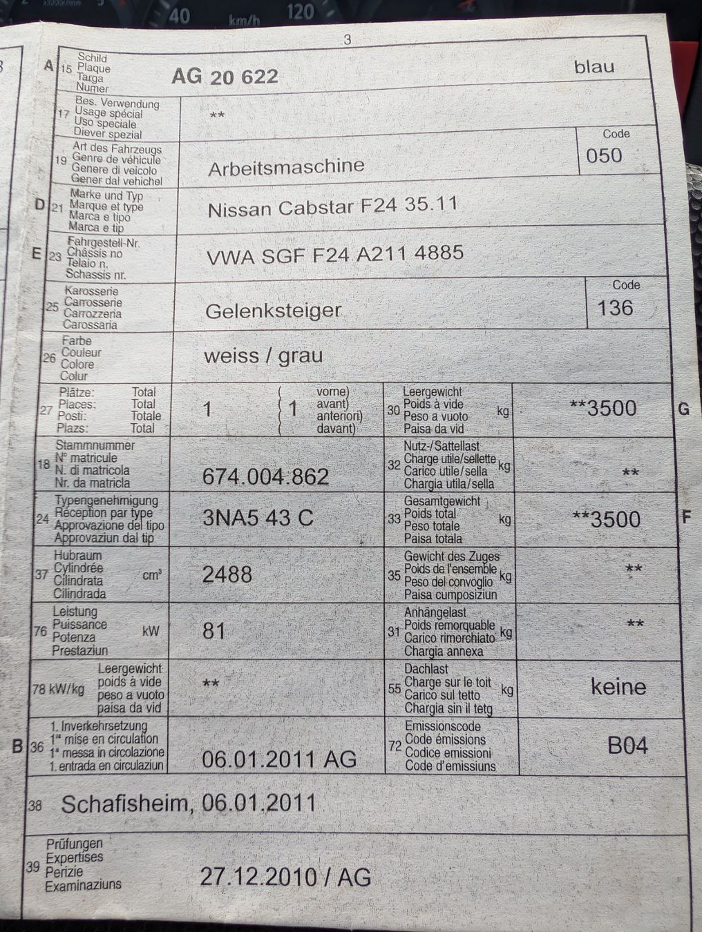 Nissan Veicoli commerciali: PKW Teleskop Hubarbeitsbühne 21m – Usato da Scherz venduto da Mietpoint_Hossli 8