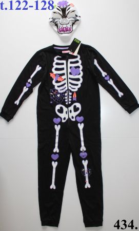 Costume squelette / Skelett t. 122 - 128 NEU!