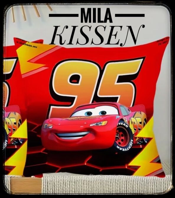 Kissen: Dekorkissen Car 95 Lightning Mc Queen Nr 88 – Neu und originalverpackt aus Kappelen von Opi11