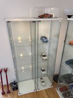 2x Ikea Detolf Glasvitrinen