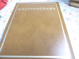 "WELTPANORAMA" Büchersatz von 1967 - 1975 in Leder gebunden