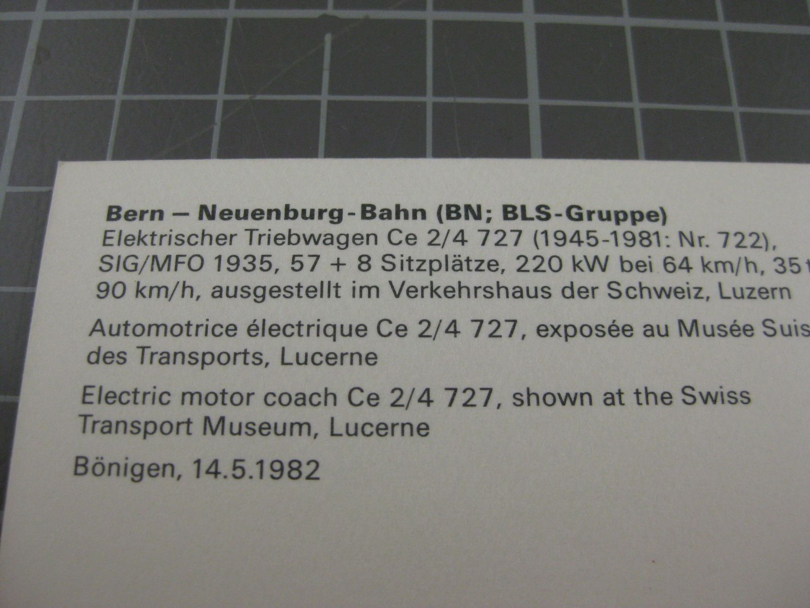 Cartoline postali: Bönigen mit Zug – Usato da Malters venduto da Marosko 2