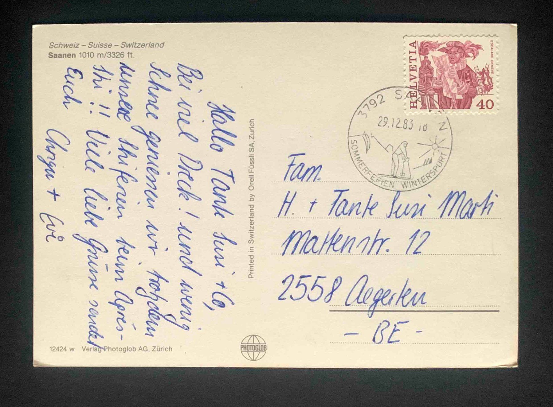 Cartoline postali: AK Saanen – Usato da Goldau venduto da artelier1 1