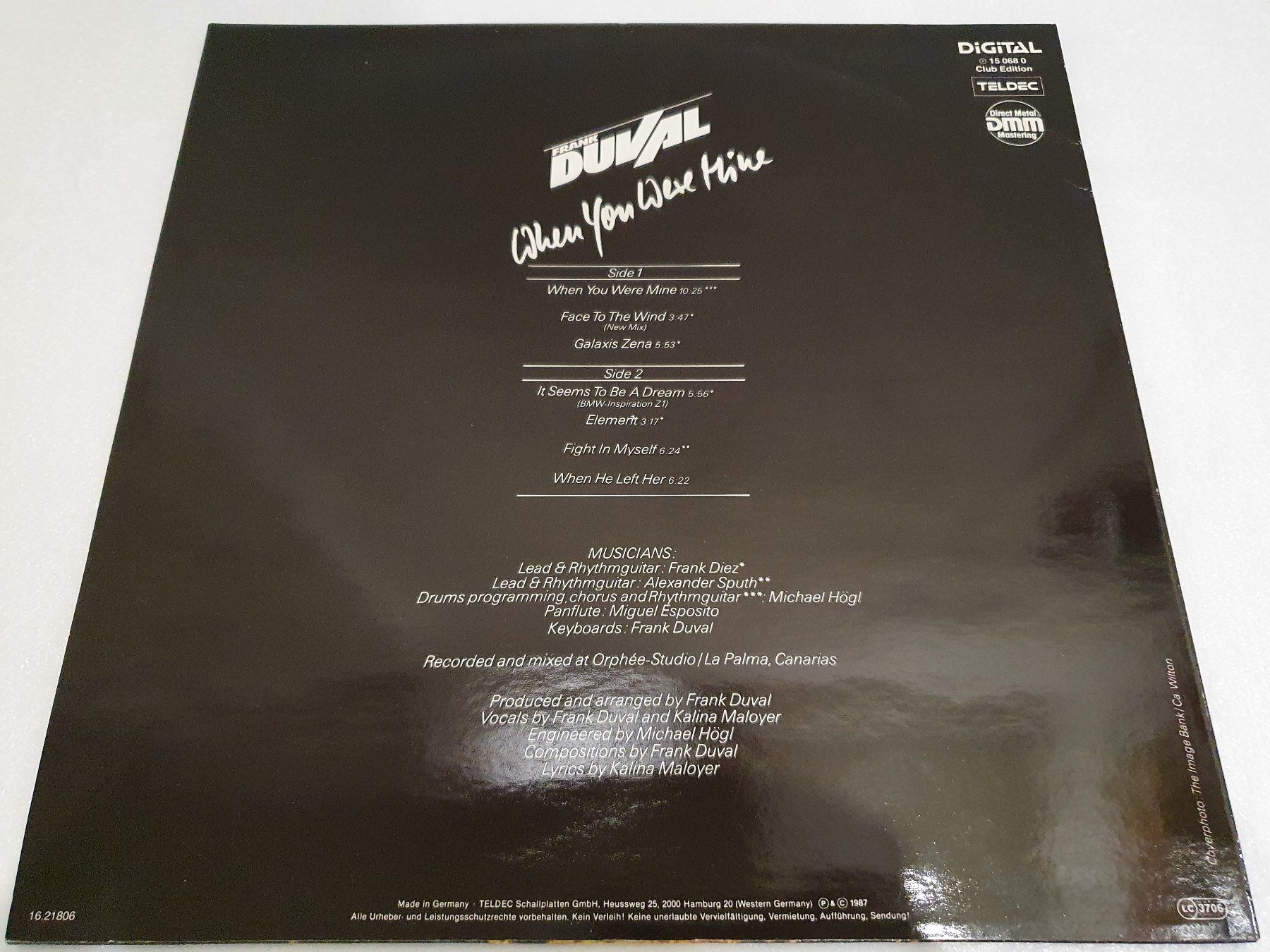 Dischi in vinile: Frank Duval – When You Were Mine – Usato da Uster venduto da Vinyl-Leidenschaft 1