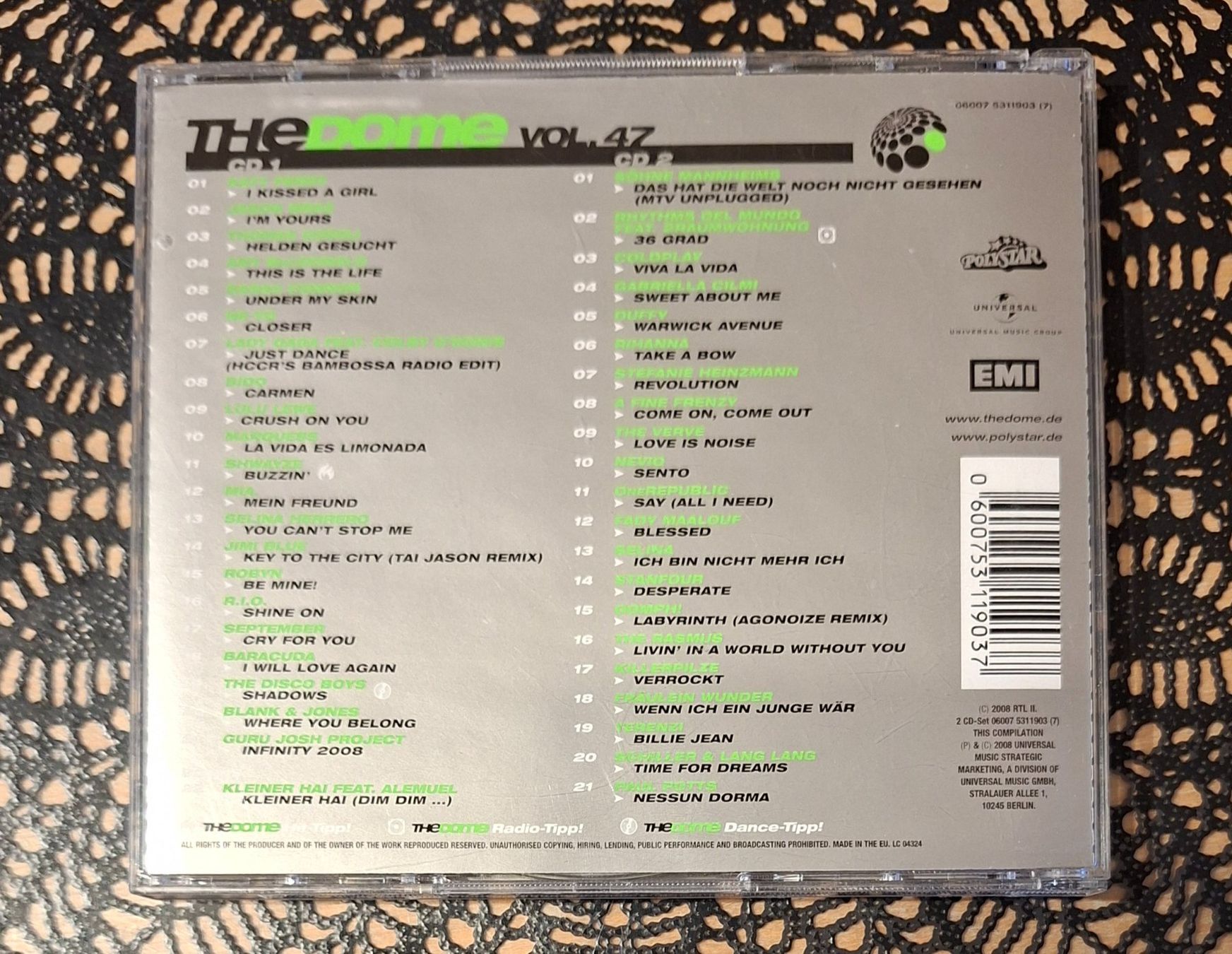 CD: The Dome Vol. 47, Doppel-CD 2008, Hit Compilation, Sampler – Usato da Amriswil venduto da Celini3 1