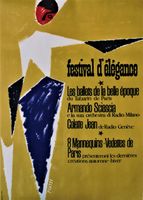 FESTIVAL D' ELEGANCE BALLETS MANNEQUINS DE PARIS 1954 Plakat
