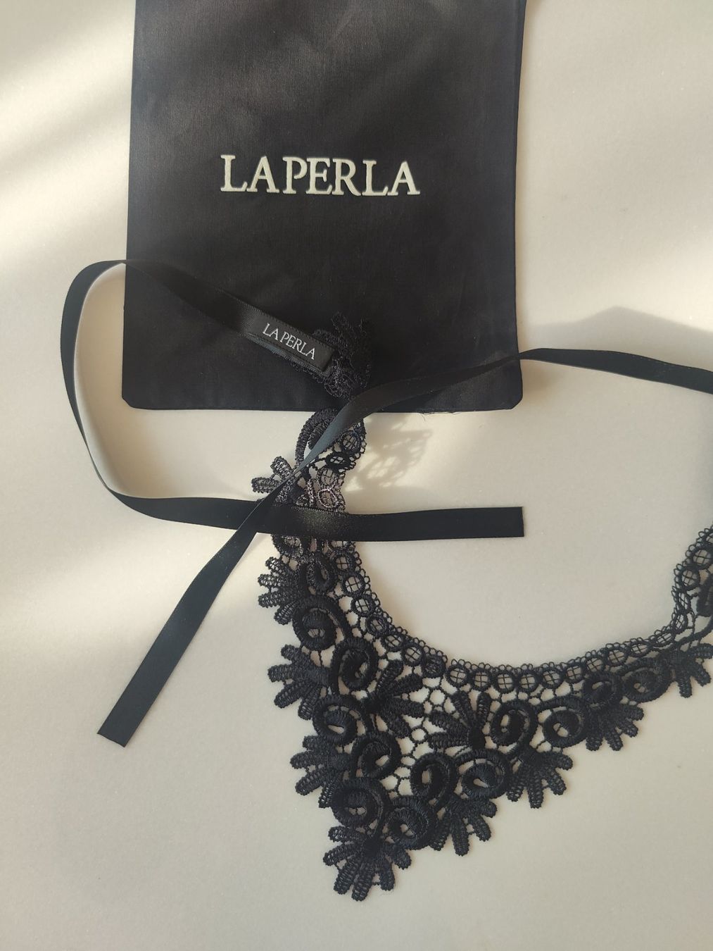 Ketten: La Perla Collier aus wunderschöner, schwarzer Spitze – Neu (gemäss Beschreibung) aus Zürich von skylan