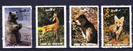 Tutti i francobolli: Série 4 timbres UAE - Umm  al QIWAIN - 1972 - Obl. – Usato da Blonay venduto da Leglaude_01