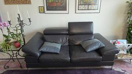 3-er Sofa, erstklassiges Leder