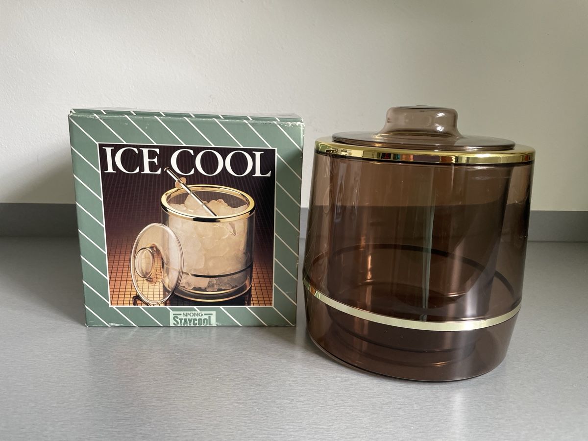 Elettrodomestici da cucina: Eiskühler SPONG ICE COOL braun Messing-Look mit Deckel – Usato da St. Moritz venduto da cri_h9tt