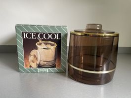 Eiskühler SPONG ICE COOL braun Messing-Look mit Deckel