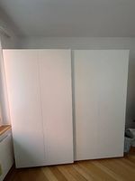 Schwebetürenschrank weiss Türen 2 gute Zustand 200cm