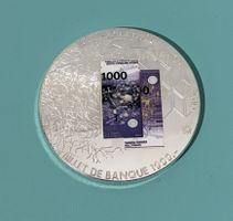Gedenkmedaille Weltoffene Schweiz 1000er Violett