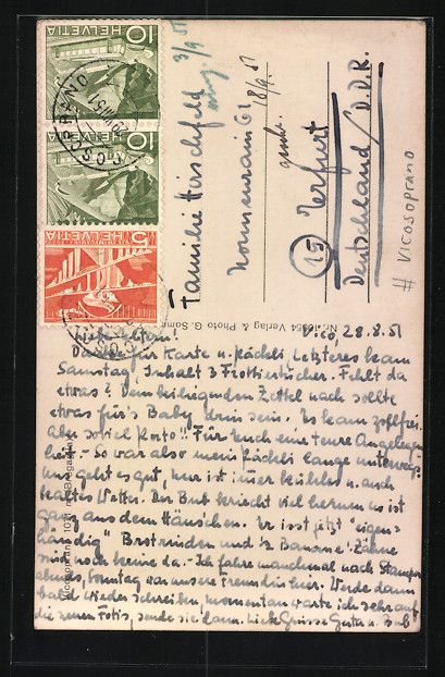 Cartes postales: AK Vicosoprano Bregaglia, Strassenpartie – D'occasion à Berlin par bartko-reher 1