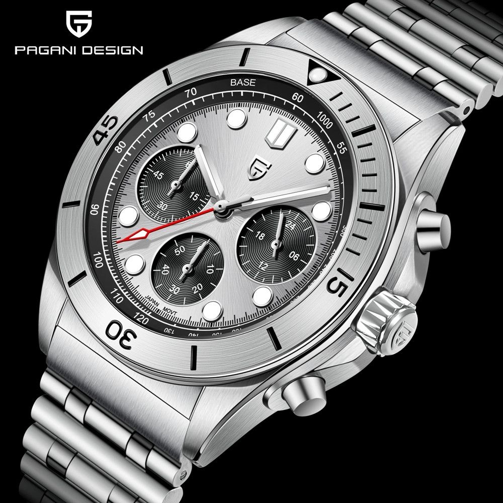Pagani Design Orologi: Pagani Design Herren Uhr Chronograph – Nuovo e nell'imballaggio originale da Suhr venduto da sjay.Cv
