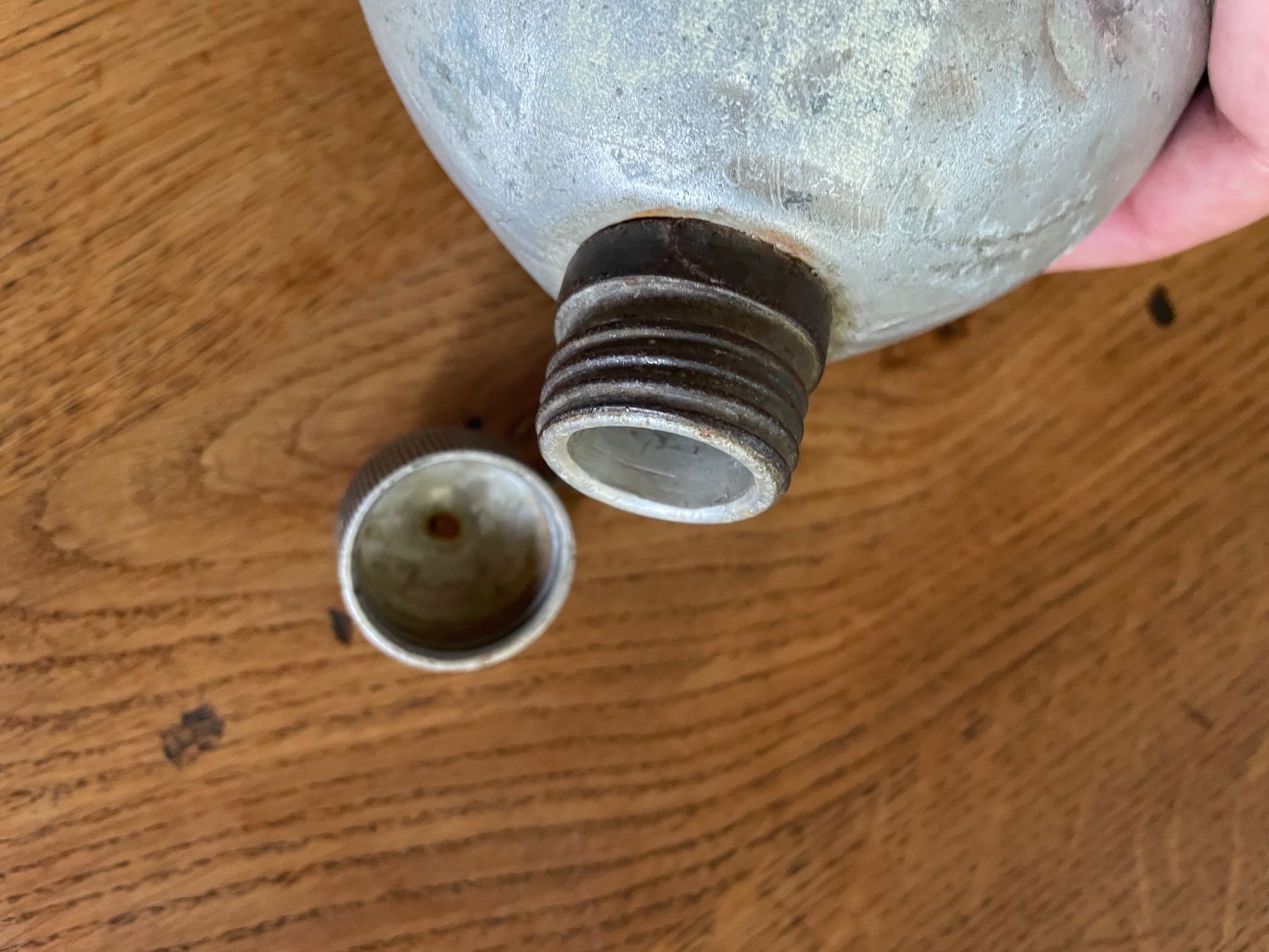 US Army Uniformi: Original WW1 us Army Canteen – Usato da Oberbütschel venduto da Woodie2005 3