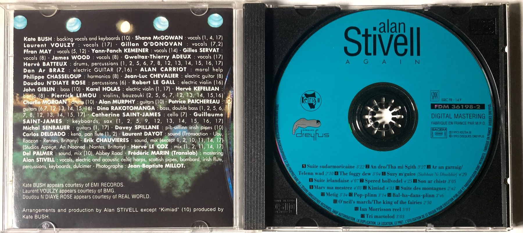 CD: ALAN STIVELL - AGAIN – Usato da Poliez-Pittet venduto da Newtown-Records 2