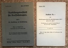 REGLEMENT DEUTSCHE ARMEEE 1933/34 AUSBILDUNGSVORSCHRIFT