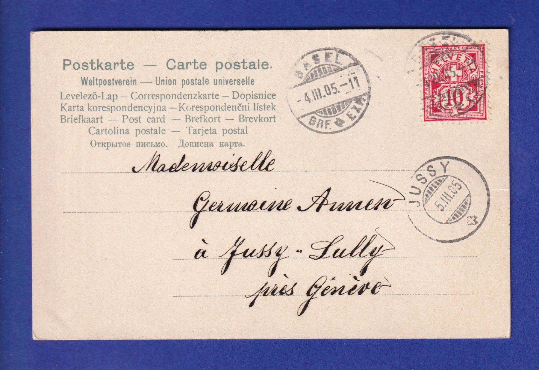 Cartoline postali: ENFANT - Garçon chatouilleur – Usato da Pully venduto da nicecards-shop 1