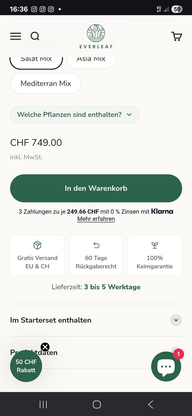 Vasi per fiori: Everleaf Garden Vertikaler Garten Hydroponik System weissneu – Nuovo (secondo la descrizione) da Menzingen venduto da vannessa.studer 4