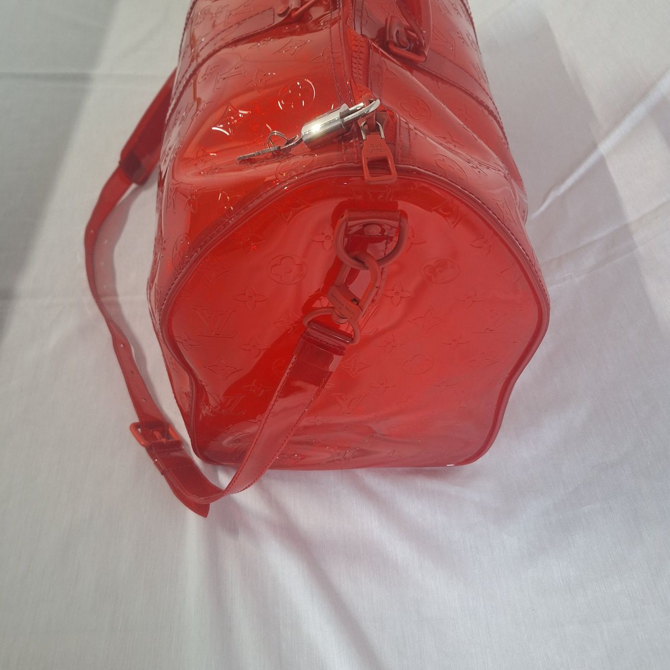Louis Vuitton Borse: ENTRUPY! Louis Vuitton Keepall 50 Prism Red Virgil Abloh – Usato da Kilchberg ZH venduto da mrmame 3