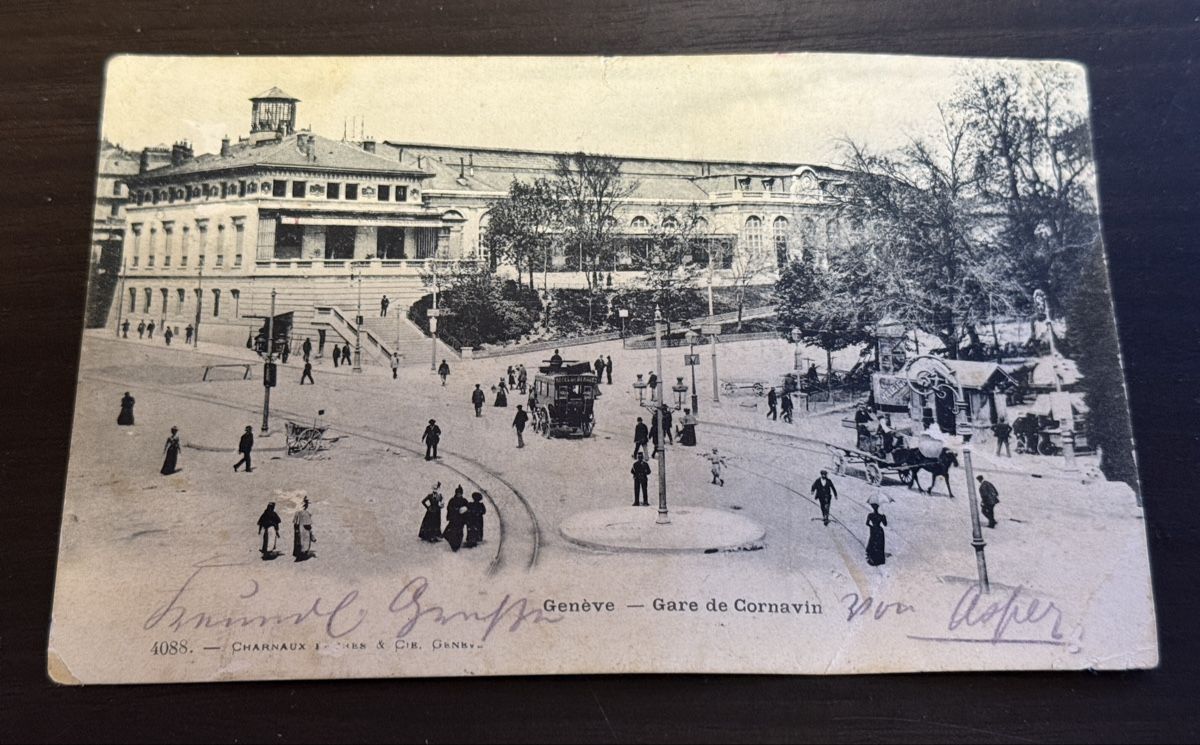 Cartoline postali: Historische Postkarte: Genf Bahnhof Cornavin Stempel 1921 – Usato da Oberbuchsiten venduto da PSH1980