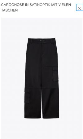 Schwarze Cargohose Zara