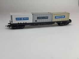 GB5-Liliput Container Tragwagen mit Wiking Container
