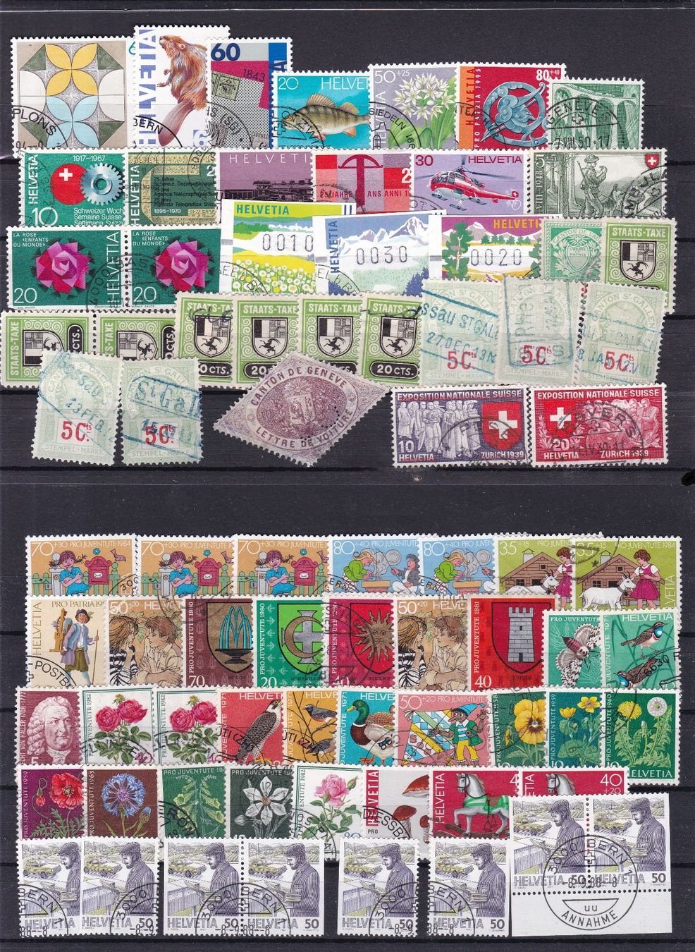 Tous les timbres: CH Briefmarken Steckkarten, bunt gemischt – D'occasion à Münchwilen AG par Nesar 4