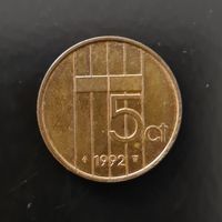 5 Cent 1992 Niederlande Nederland Holland Münze Geld Währung