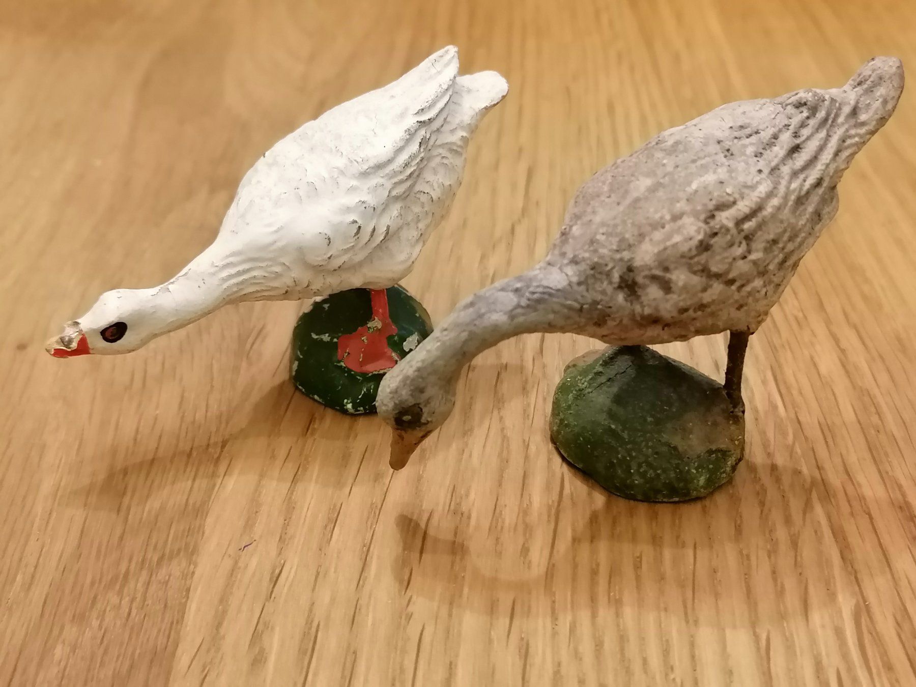 Statuette: Elastolin Tierfiguren Gans paar – Usato da Basel venduto da vintagecollector