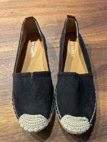 Schwarze Espadrilles Schuhe, Gr. 37 - ideal für den Sommer!