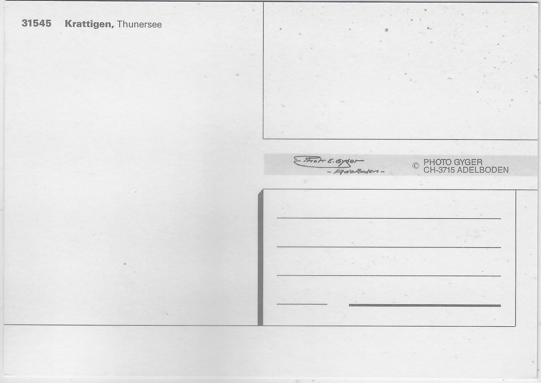 Cartoline postali: Krattigen - Generalansicht – Usato da Ettingen venduto da Kartenplanet 1