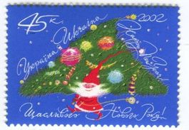 Briefmarken "Weihnachtsmann". Ukraine.