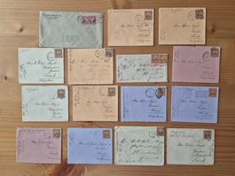 USA-Schweiz div. Briefe gelaufen Zsutand gemäss Bilder