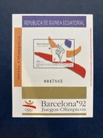 Bloc timbre Guinée Équatoriale JO Barcelone 92 neuf