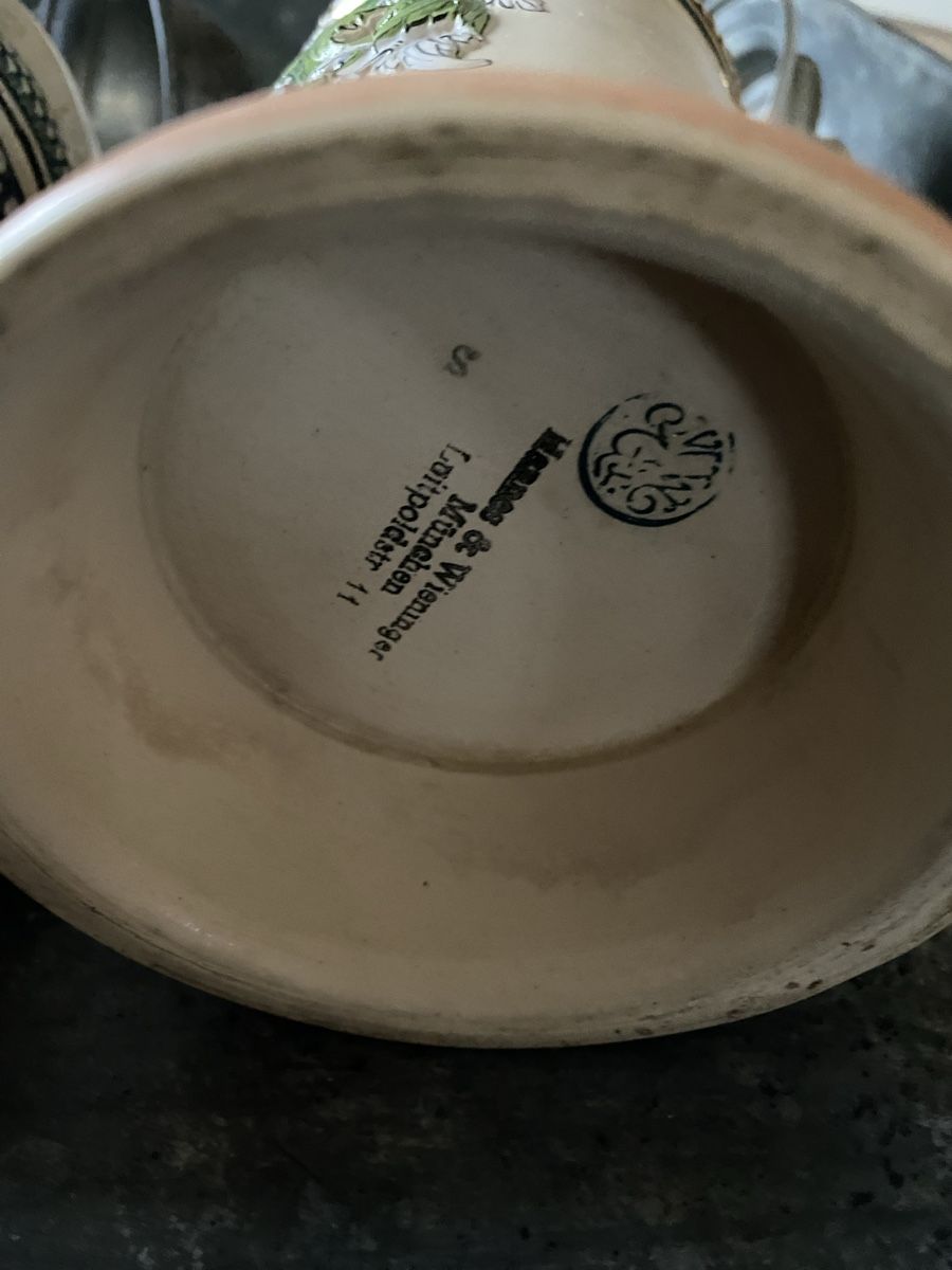 Bicchieri: Antiker Bierkrüge mit Zinndeckel, – Usato da Embrach venduto da bea_8424 3