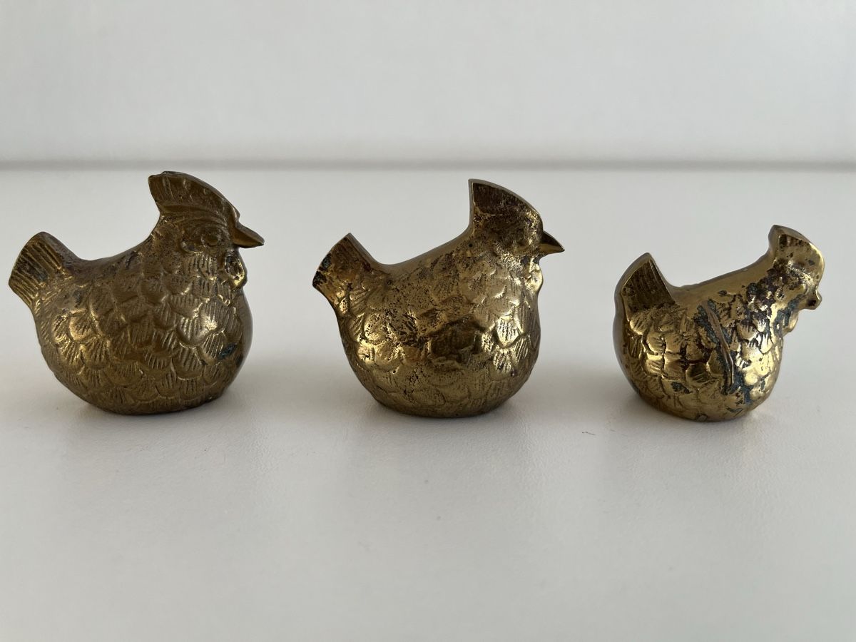 Figuren: 3Stk. Vintage Hühner aus Messing  – Gebraucht aus Wetzikon ZH von seli03 4