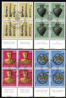 1972  PRO PATRIA   4-Block   gest.  Ersttag   mit Bogenrand