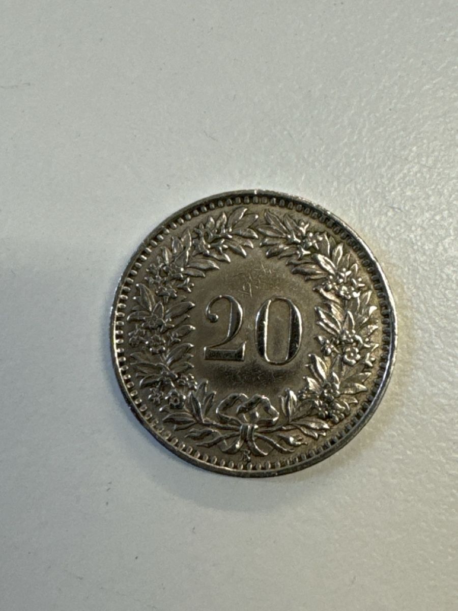 Tutti le monete: 1943 20-Rappen – Usato da Bettwiesen venduto da Relux1